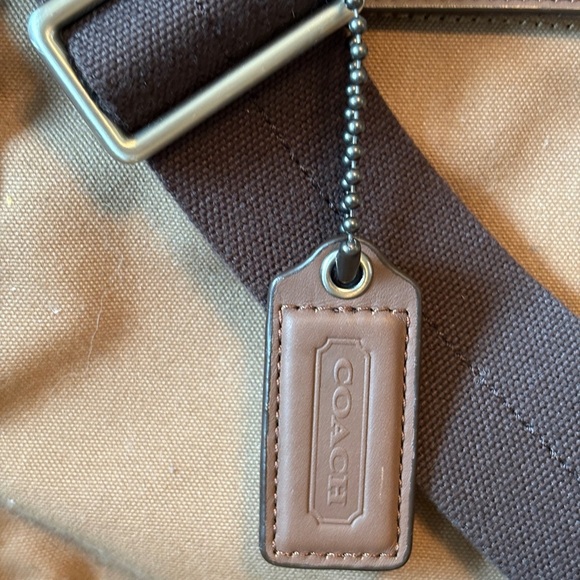 COACH Camden Canvas Brown Canvas Messenger Bag 70829. NWT - Picture 3 of 10